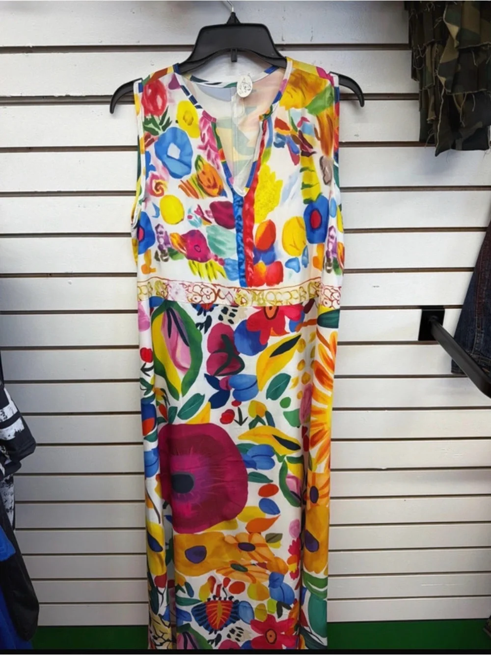 SHEIN Colorful Floral Maxi Dress Large